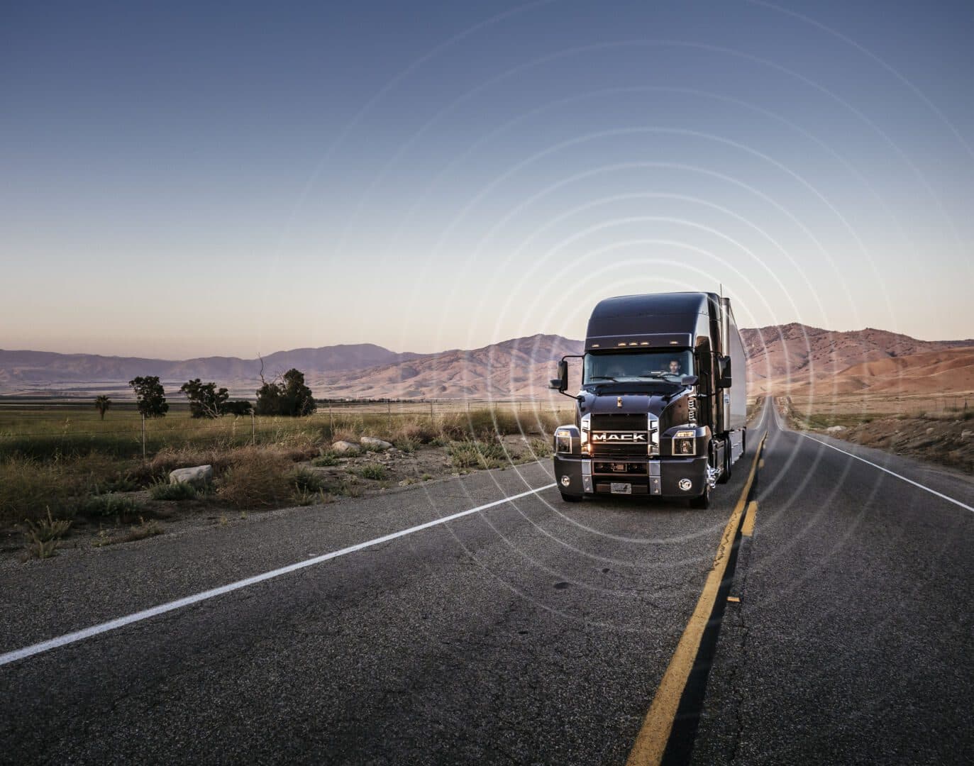 Black Mack Anthem driving down a road
