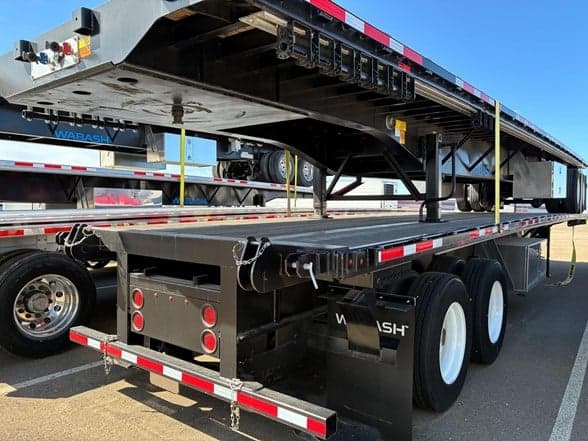 Photo of 2024 WABASH 45 FT. STEEL FLATBED WITH FORKLIFT KI TNC10074