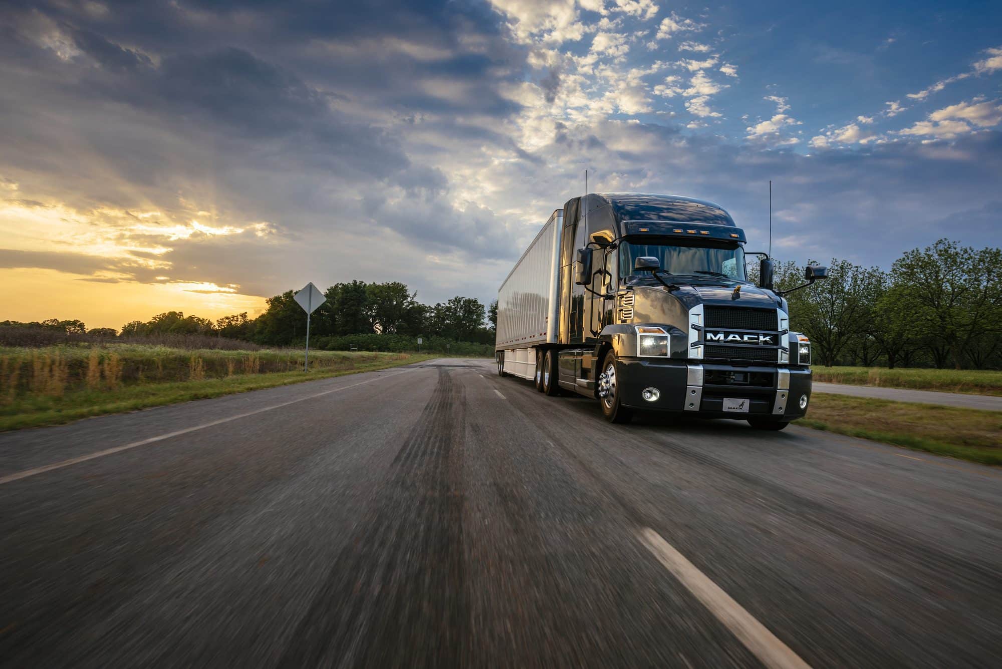 Black Mack Anthem driving down the highway