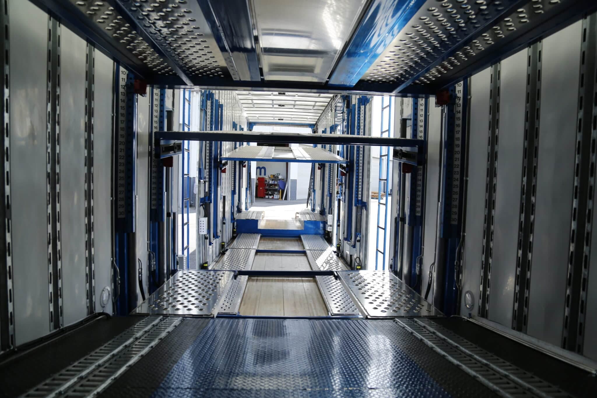 The inside of a Kentucky Enclosed trailer