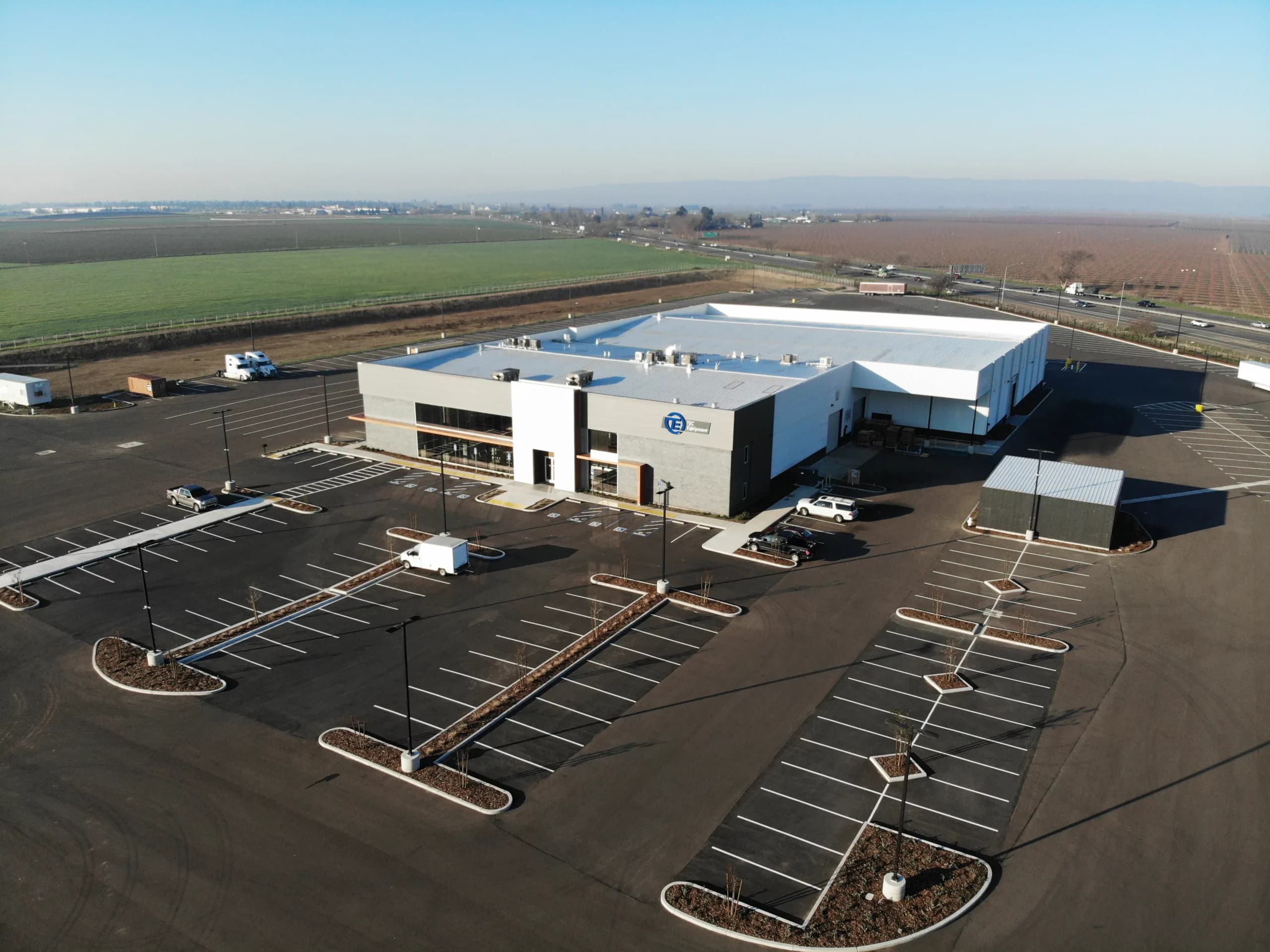 Exterior of TEC Equipment - Dixon from an ariel view.