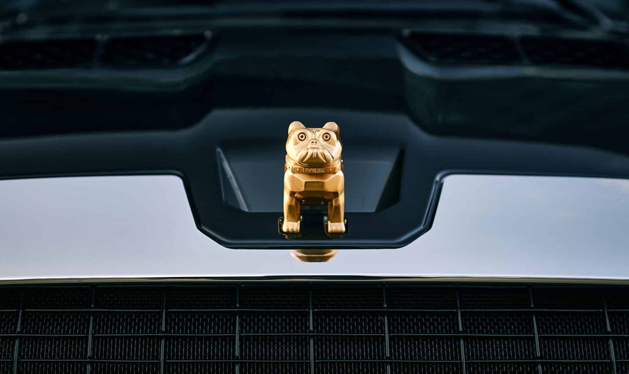Gold Mack Bulldog hood ornament