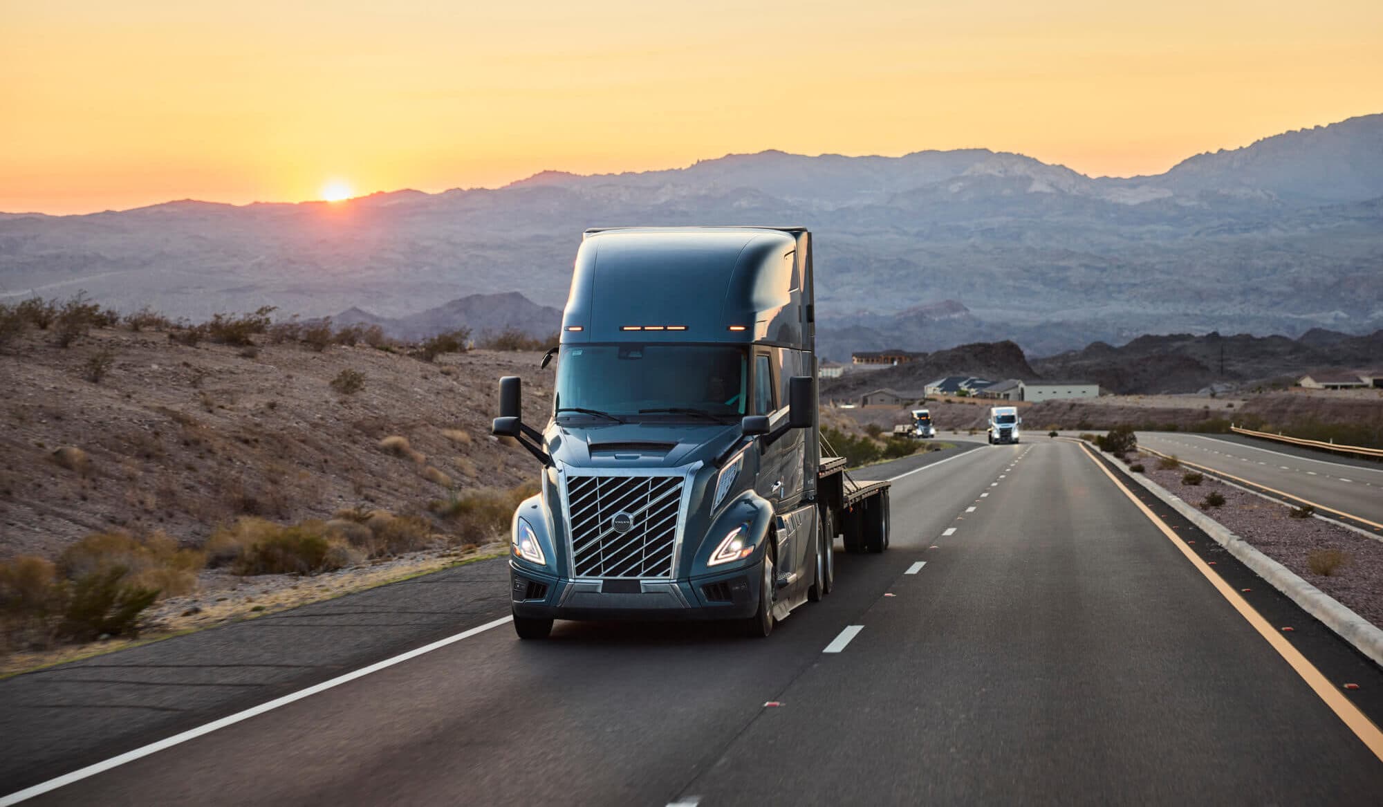 Volvo VNL on the highway