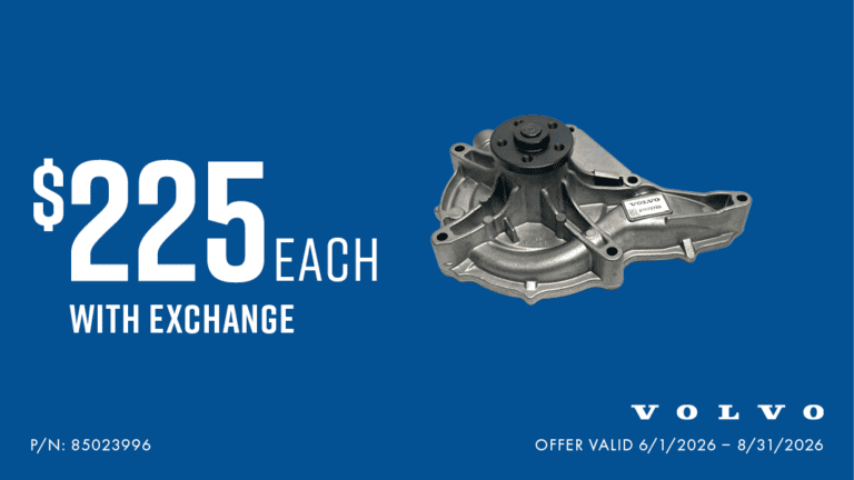 Volvo Reman Water Pump Kit offer details