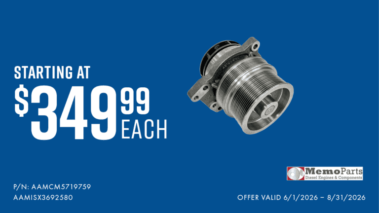 Memo Parts Water Pumps offer details