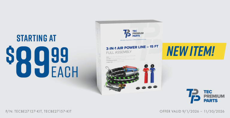 TEC PREMIUM PARTS 3-IN-1 AIR/ELECTRICAL CABLES offer details