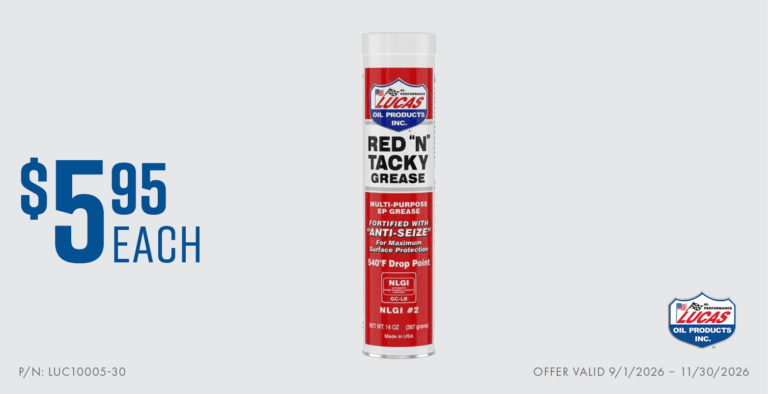 LUCAS OIL RED“N”TACKY® LITHIUM GREASE offer details