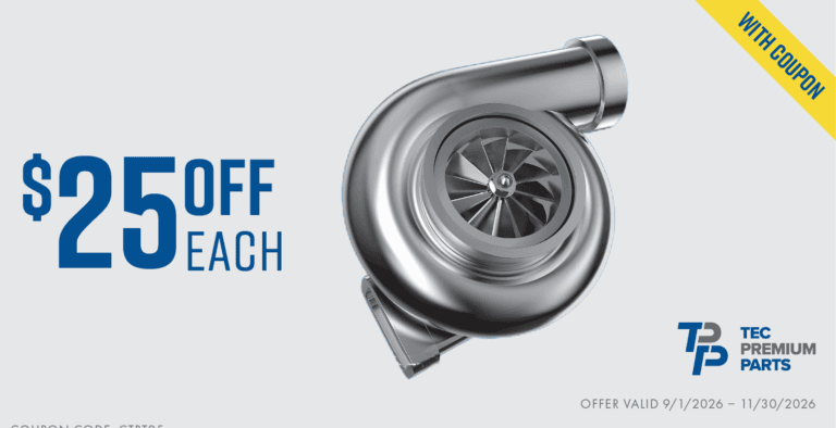 TEC PREMIUM PARTS REMAN TURBOCHARGERS offer details