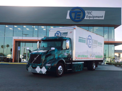 Volvo VNR Electric at TEC Equipment Fontana